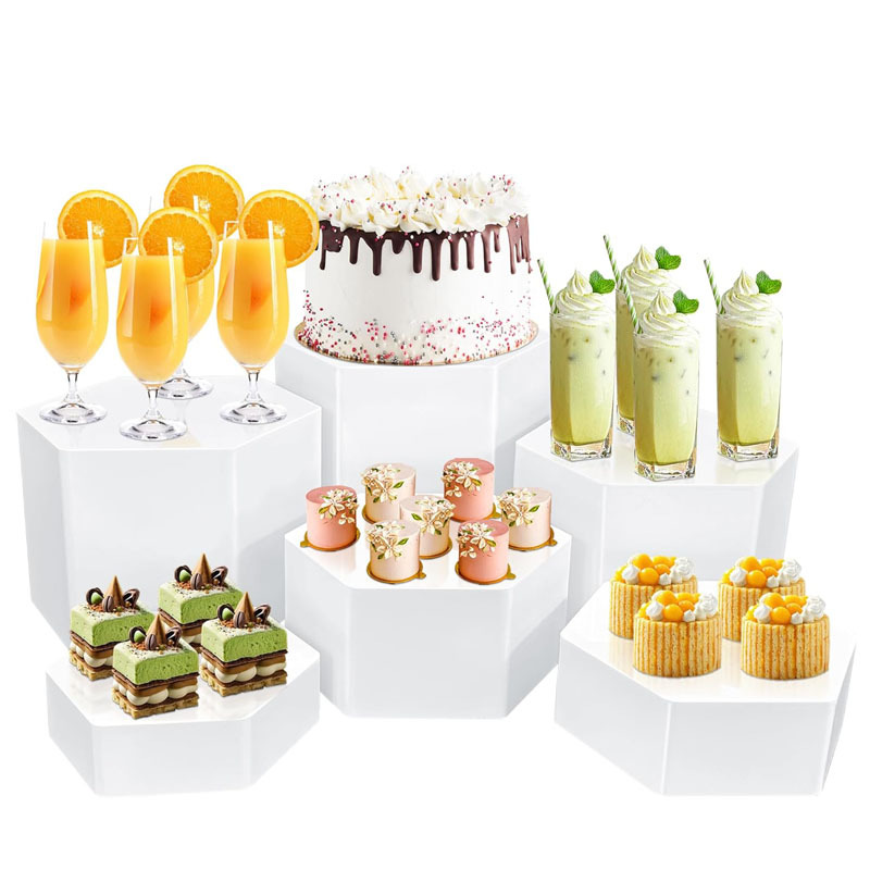 六邊形亞克力食品展示盒廠家定制